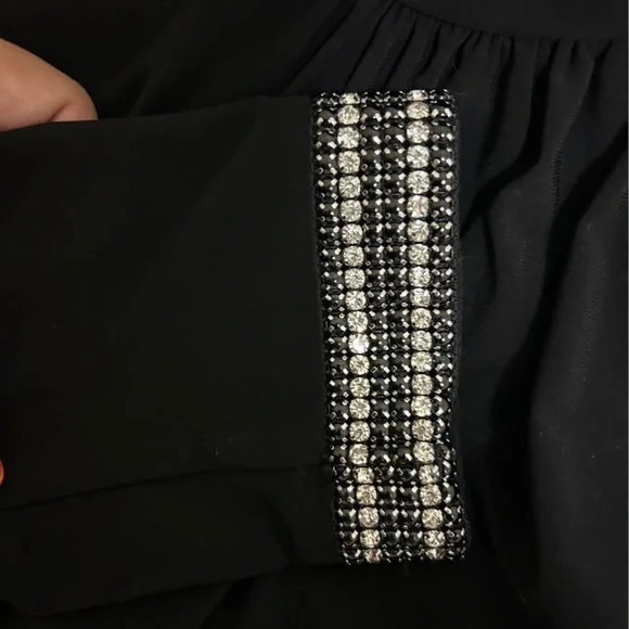 Betsy & Adam Elegant Black Gown - Picture 7 of 7